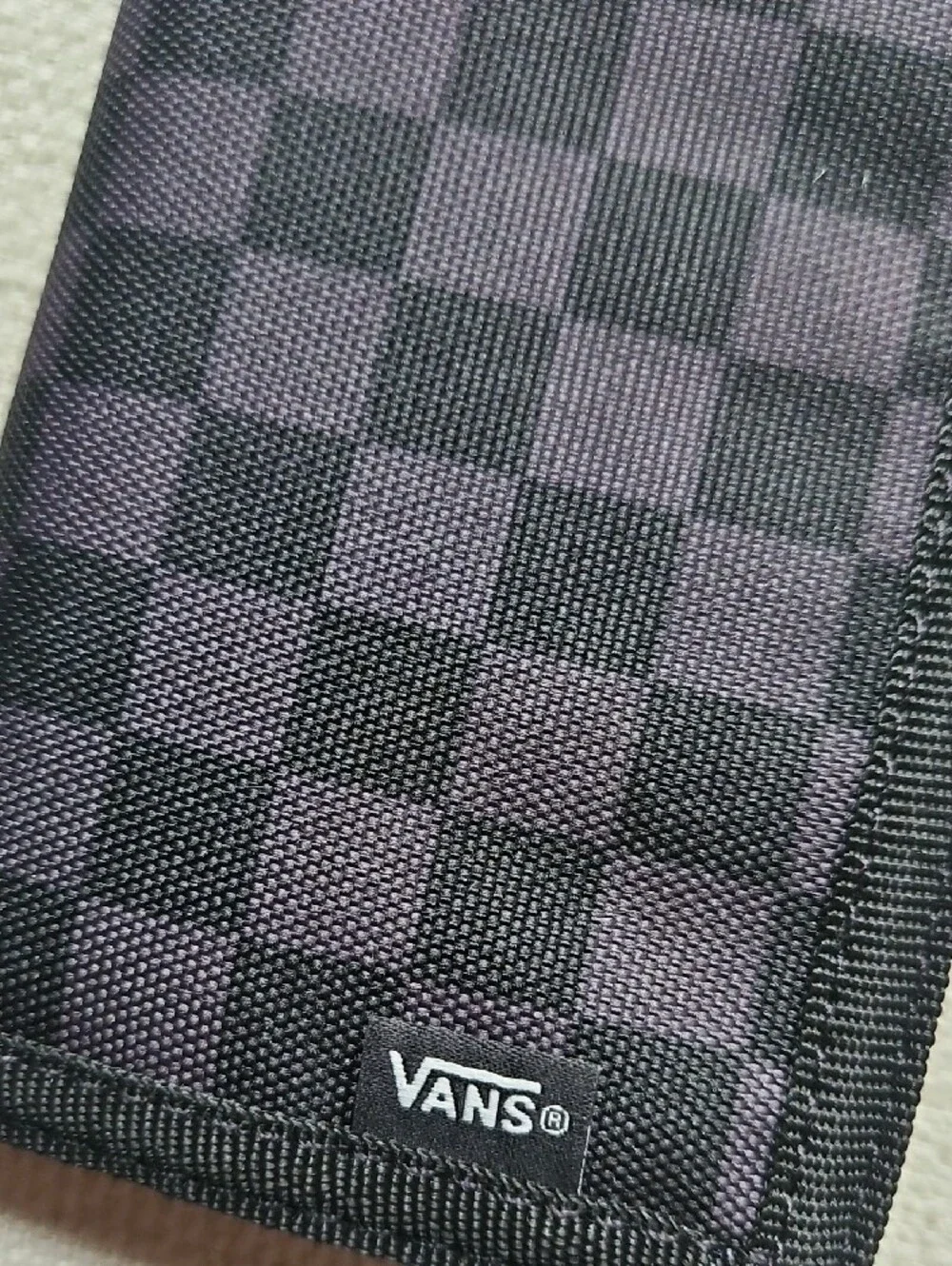 VANS BLACK CHECKERBOARD WALLET